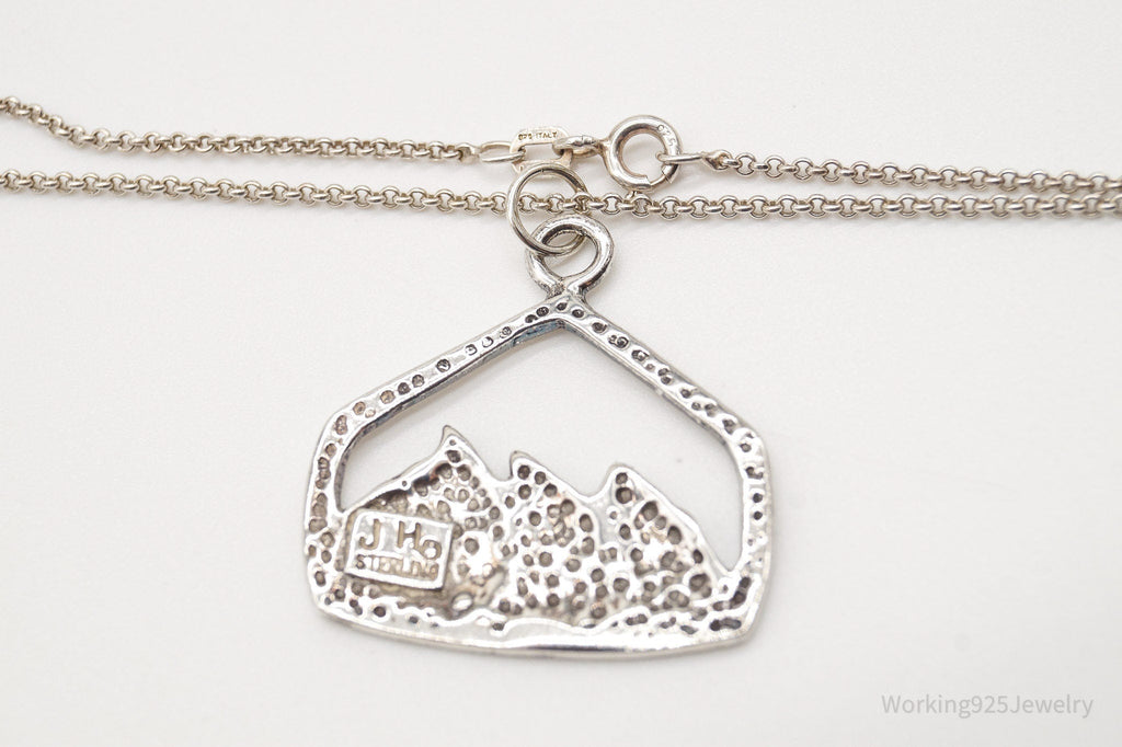Vintage Mountain View Sterling Silver Necklace | Jewelry > Necklaces > Pendants | Wiccan Center