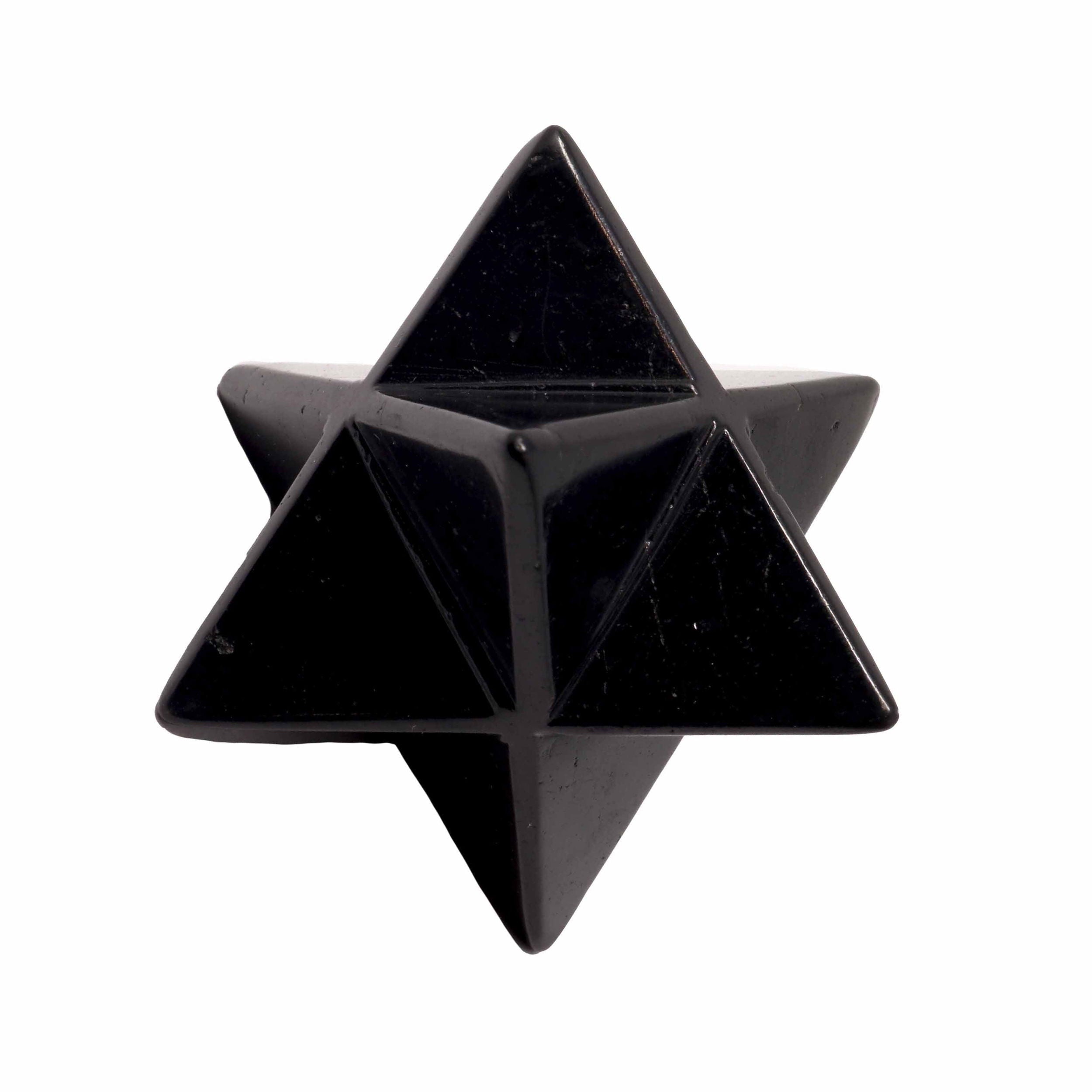 Shungite Merkaba Star -Sacred Geometry | Crystals & Minerals > Figurines | Wiccan Center