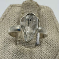 Sterling Silver Herkimer Diamond Ring - Size 6 - Clarity, Intuition & Alignment | Rings | Wiccan Center