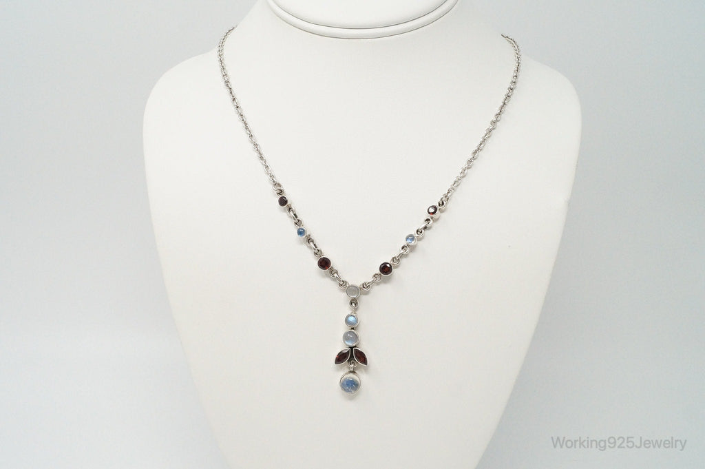 Designer Nicky Butler Moonstone Garnet Sterling Silver Necklace | Jewelry > Necklaces > Pendants | Wiccan Center