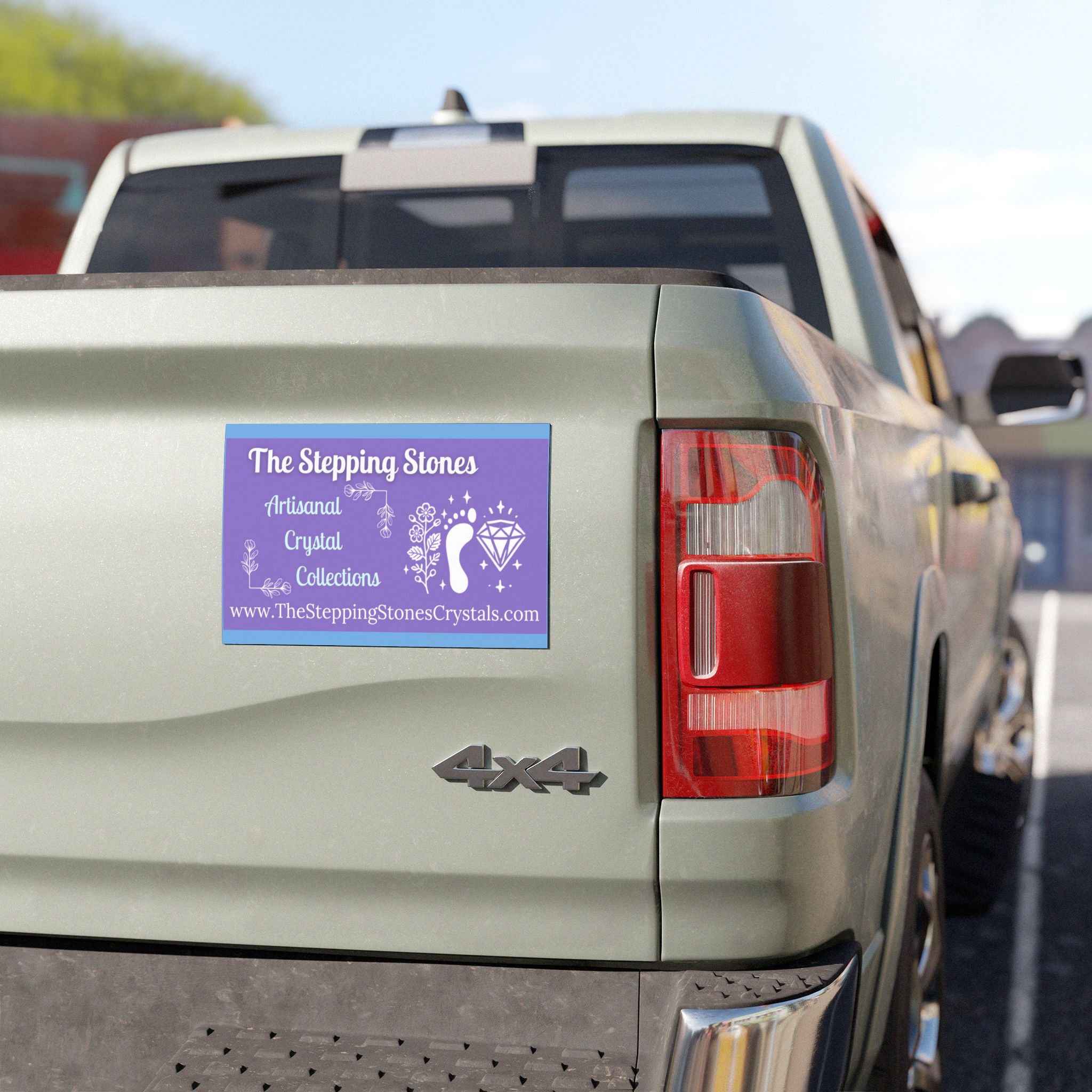The Stepping Stones Car Magnets - One Mile at a Time (Purple) | Home Decor | Wiccan Center