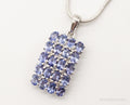 Vintage Designer TGGC Iolite Cubic Zirconia Sterling Silver Necklace | Jewelry > Necklaces > Pendants | Wiccan Center