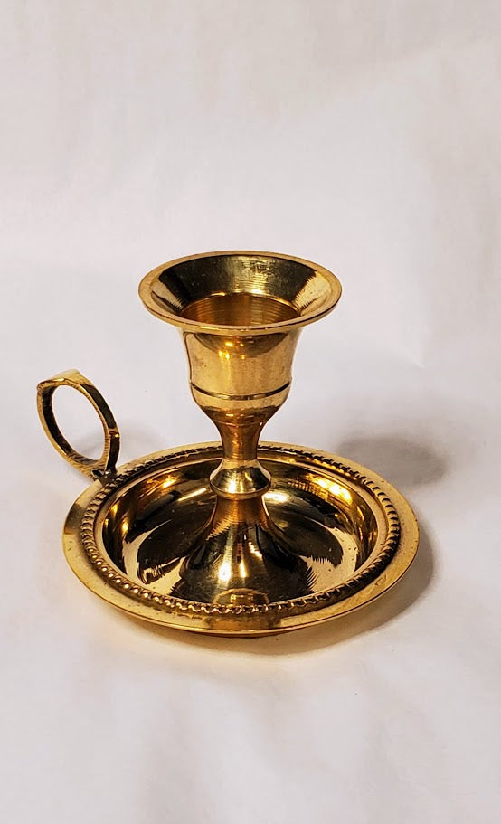 Chamberstick Holder - Brass