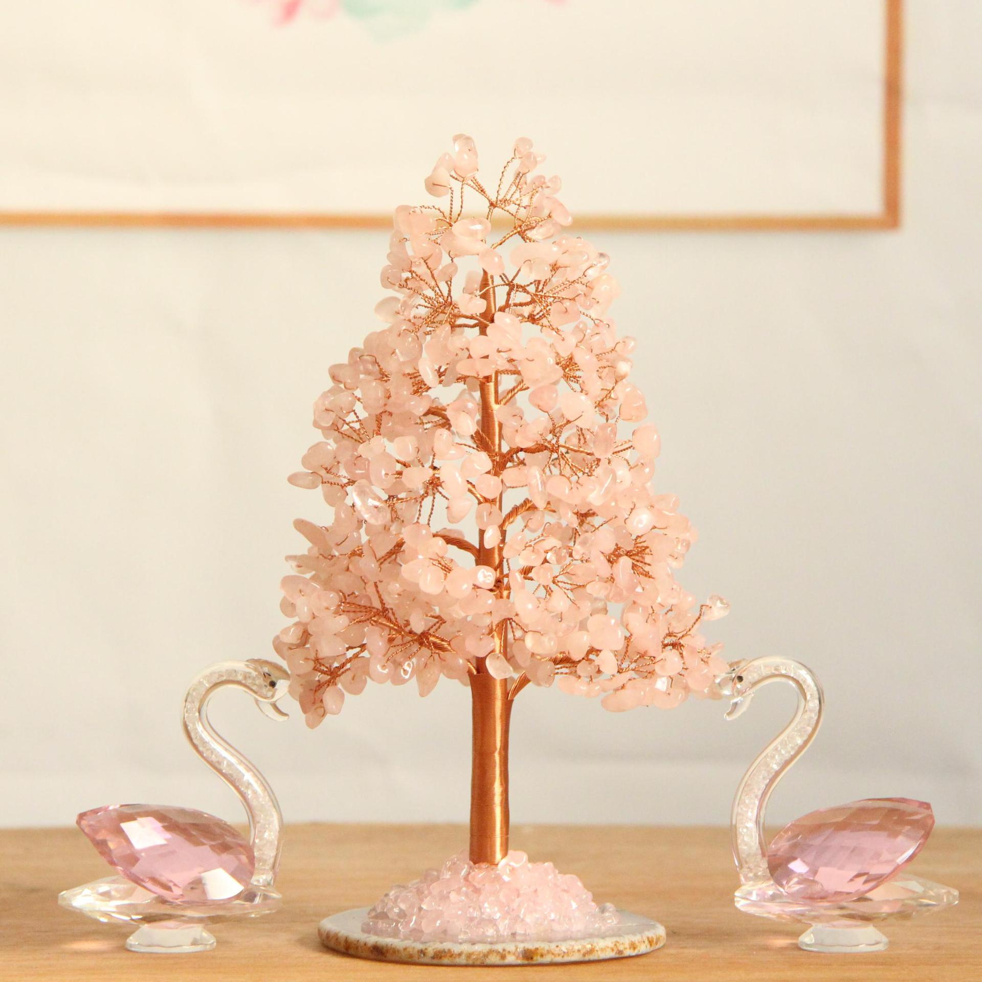 Natural Crystal Money Tree with Pachira Macrocarpa Agate