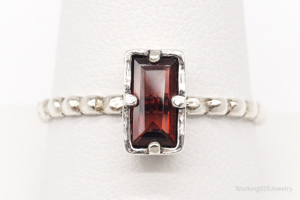 Vintage Israel Designer Paz PZ Garnet Sterling Silver Ring - Size 10.25 | Jewelry > Rings | Wiccan Center