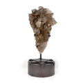 Golden Rutile Smoky Quartz Specimen Cluster on Custom Stand - Round with 6 Pointed Star Design | Crystals & Minerals > Specimens | Wiccan Center