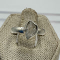Sterling Silver Herkimer Diamond Ring - Size 7 - Clarity, Intuition & Alignment | Rings | Wiccan Center