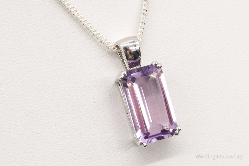 Vintage Amethyst Sterling Silver Adjustable Chain Necklace | Jewelry > Necklaces > Pendants | Wiccan Center