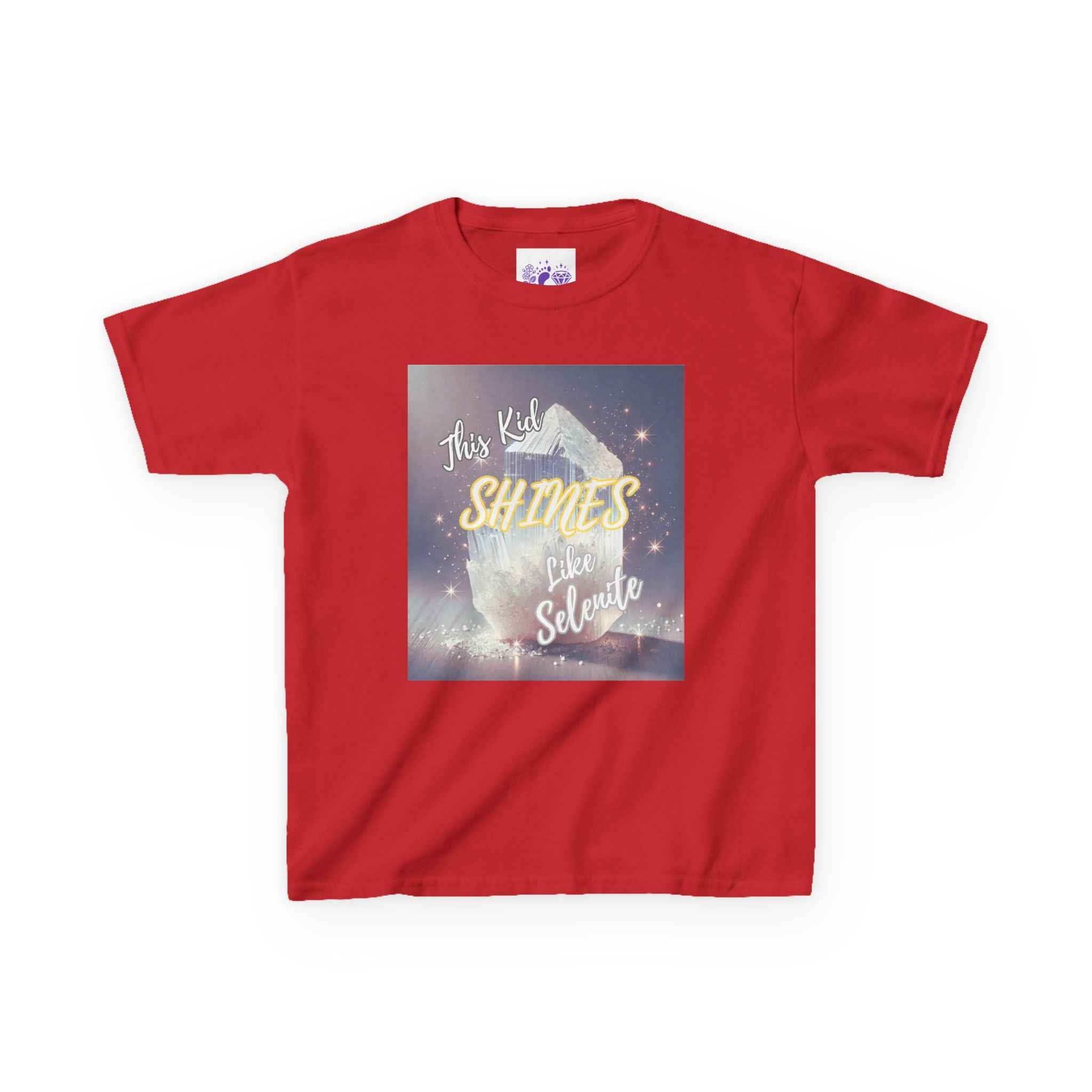 Kids TShirt 'This Kid Shines Like Selenite' | Kids clothes | Wiccan Center