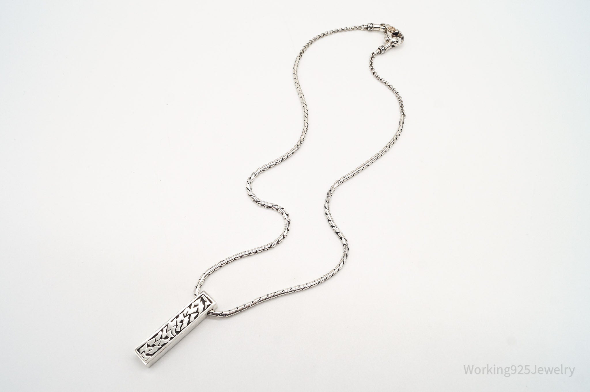 Vintage Bali Style Chain Sterling Silver Necklace | Jewelry > Necklaces > Pendants | Wiccan Center