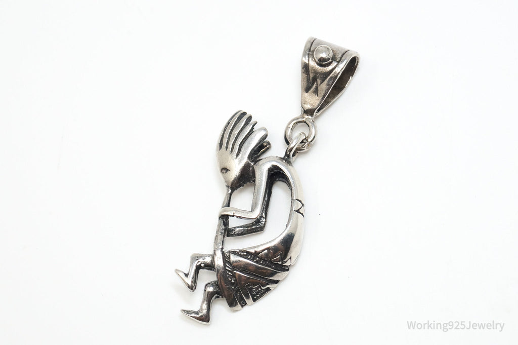 Large Vintage Native American Dancing Kokopelli Sterling Silver Pendant | Jewelry > Necklaces > Pendants | Wiccan Center