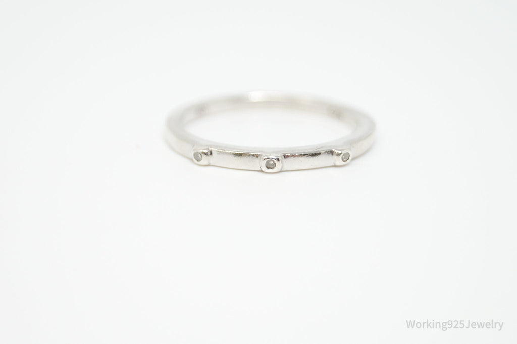 Vintage Designer Heng Ngai Diamond Sterling Silver Ring - Size 6.75 | Jewelry > Rings | Wiccan Center