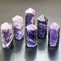 Banded Purple Amethyst Crystal Point Tower Obelisk Carving Wholesale | Home & Living > Home Decor > Home Accents > Rocks & Geodes | Wiccan Center