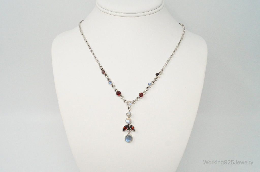 Designer Nicky Butler Moonstone Garnet Sterling Silver Necklace | Jewelry > Necklaces > Pendants | Wiccan Center