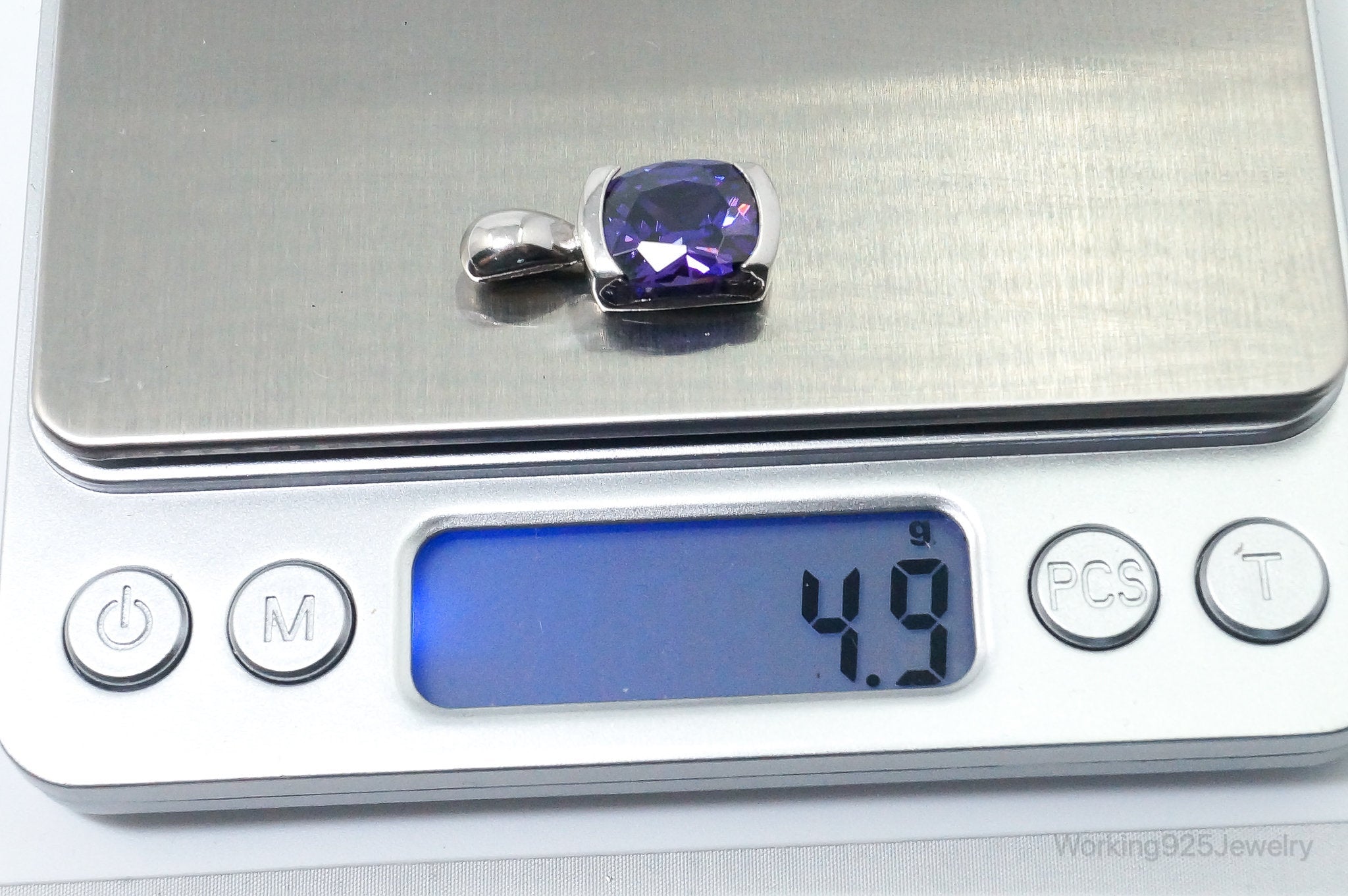 Vintage Amethyst Sterling Silver Necklace Pendant | Jewelry > Necklaces > Pendants | Wiccan Center