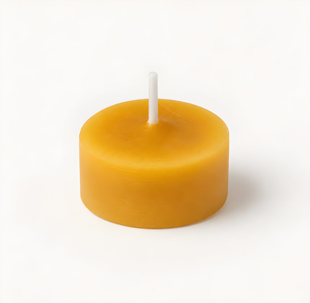 Clear Cupped Tealight Beeswax Candles BULK | Container Candles | Wiccan Center