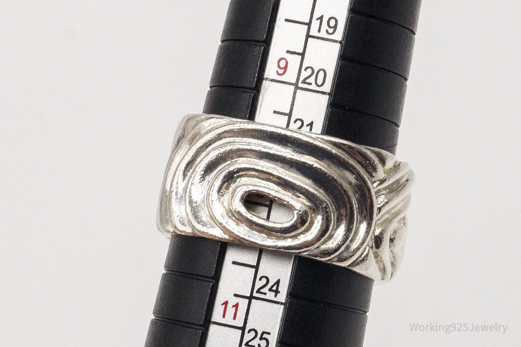 Vintage Mid Century Modernist Style Sterling Silver Ring - Size 10.25 | Jewelry > Rings | Wiccan Center