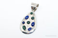 Large Desert Rose Trading Lapis Lazuli Malachite Sterling Silver Pendant | Jewelry > Necklaces > Pendants | Wiccan Center