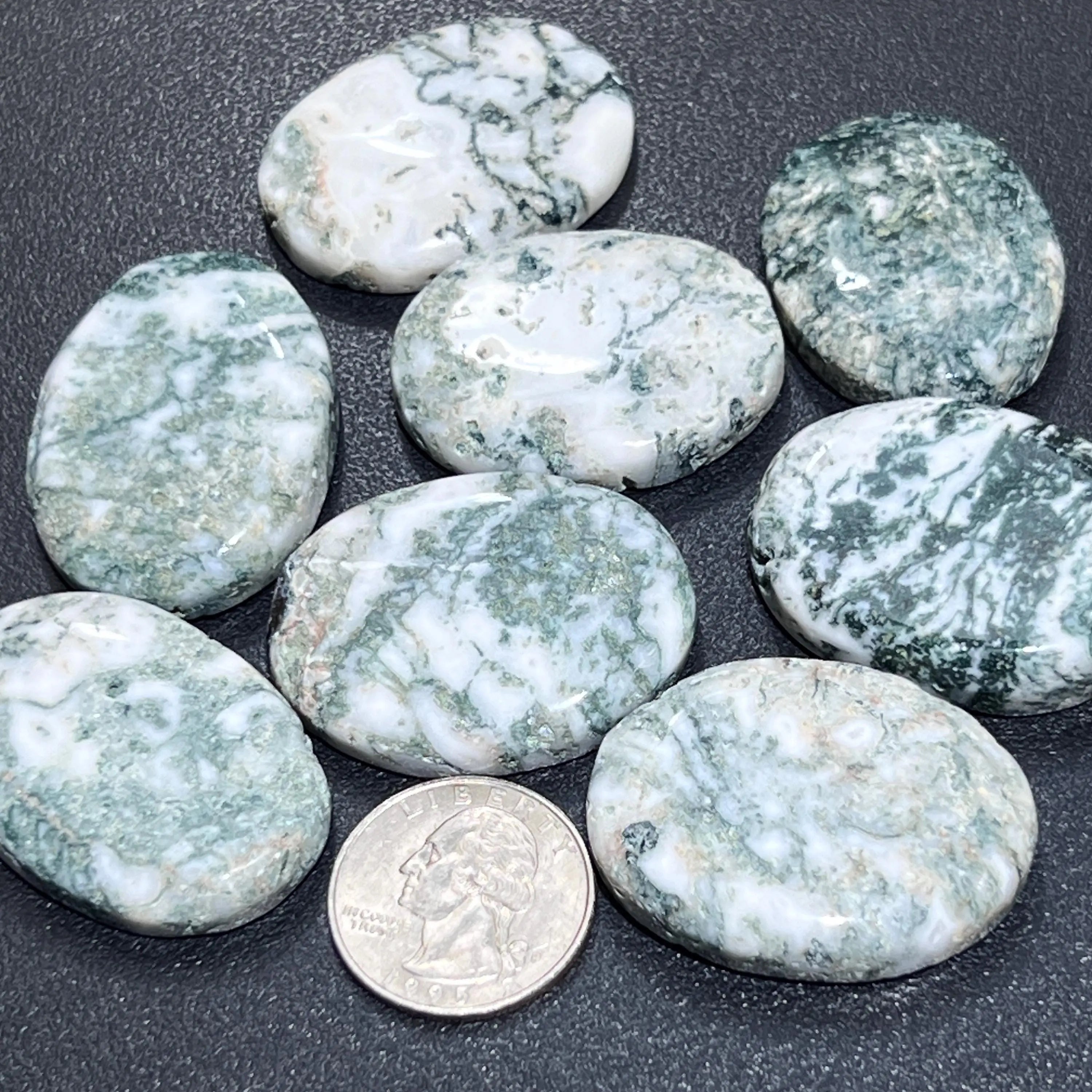 Tree Agate Cabochons Mixed Shapes And Sizes Bulk Wholesale Gemstone Jewelry Supply | Craft Supplies & Tools > Beads, Gems & Cabochons > Cabochons | Wiccan Center