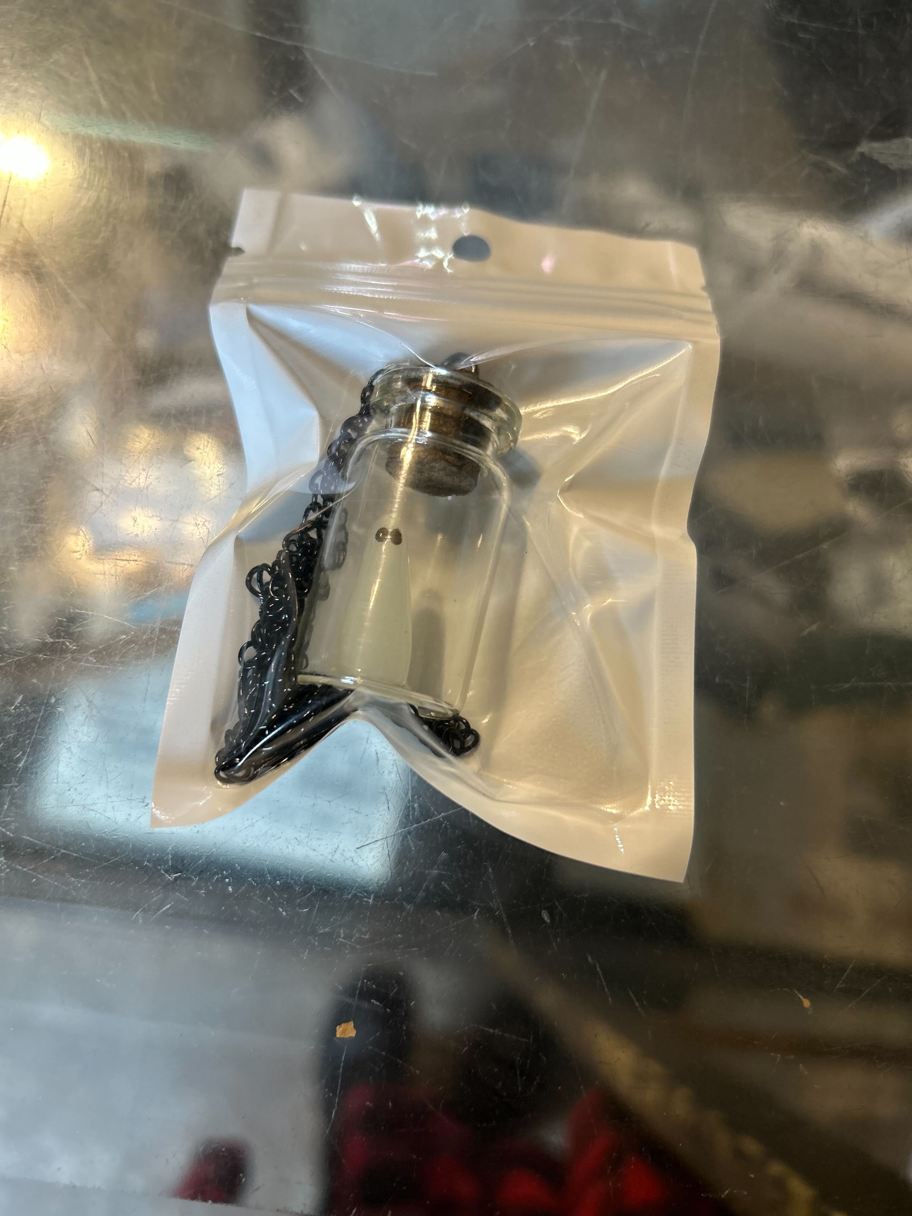 Glow in the Dark Ghost in a Bottle Necklace