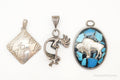 Vintage Native American Turquoise Sterling Silver Pendants | Jewelry > Necklaces > Pendants | Wiccan Center