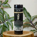 Joy Pillar w/Dalmatian Jasper | Candle | Wiccan Center