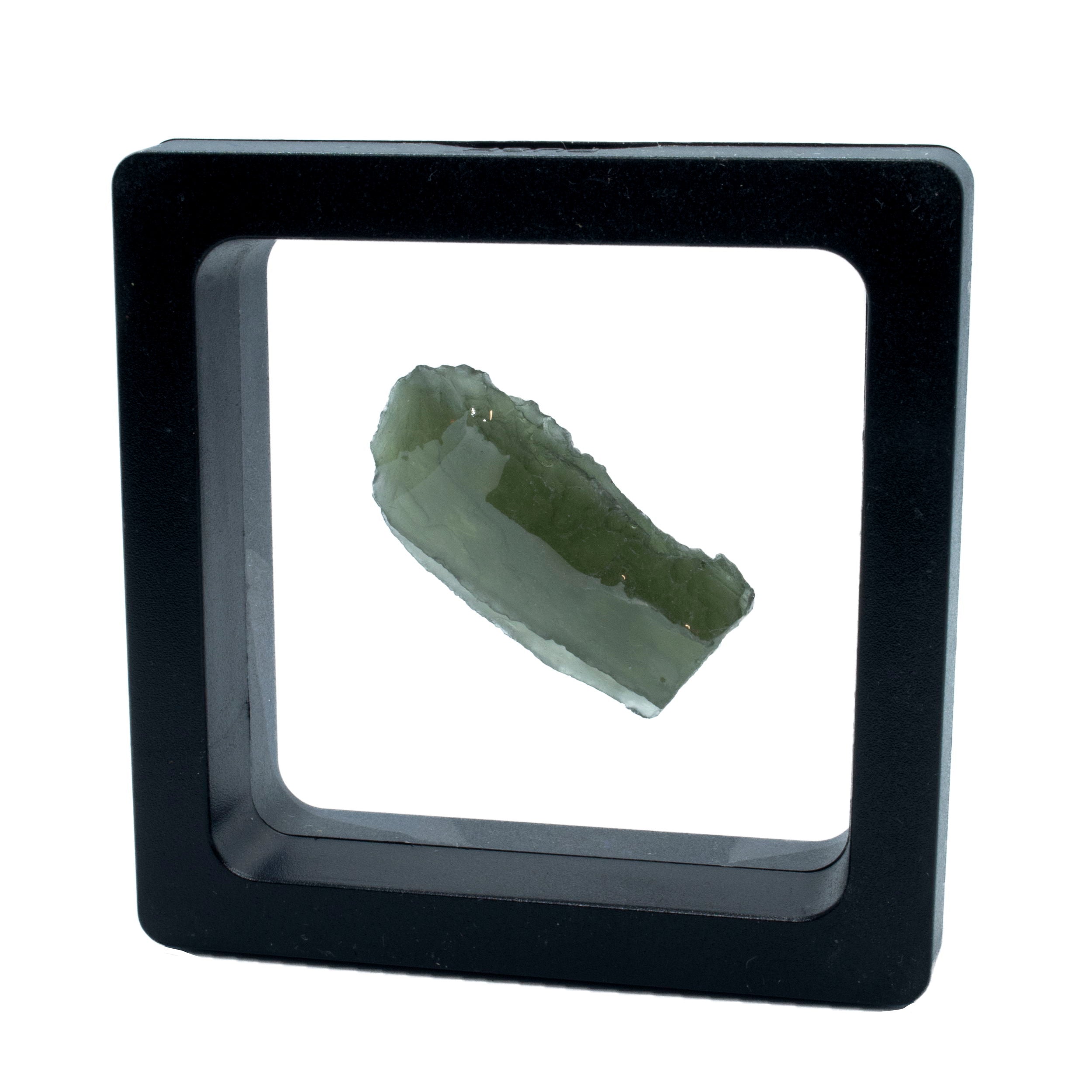 Moldavite Tektite Raw Nugget -Rugged in Gel Case | Crystals & Minerals > Specimens | Wiccan Center