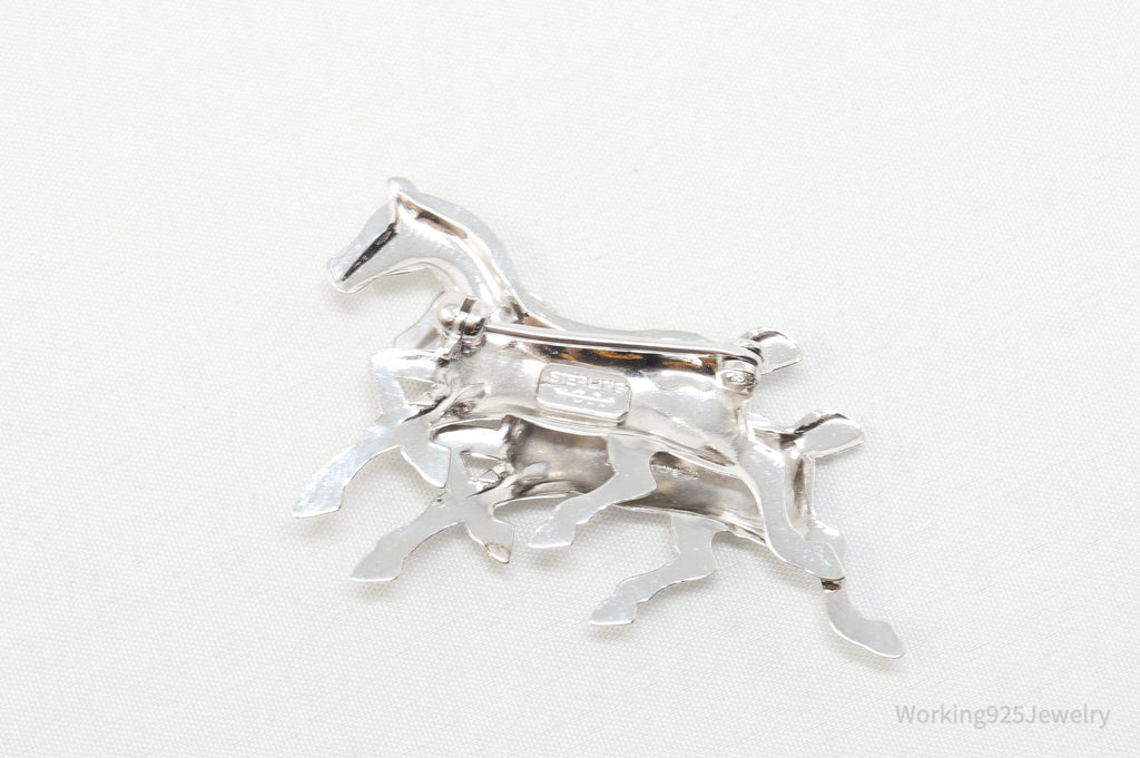 Vintage Designer Carl Art Horse Lover Sterling Silver Brooch Pin | Jewelry > Necklaces > Pendants | Wiccan Center