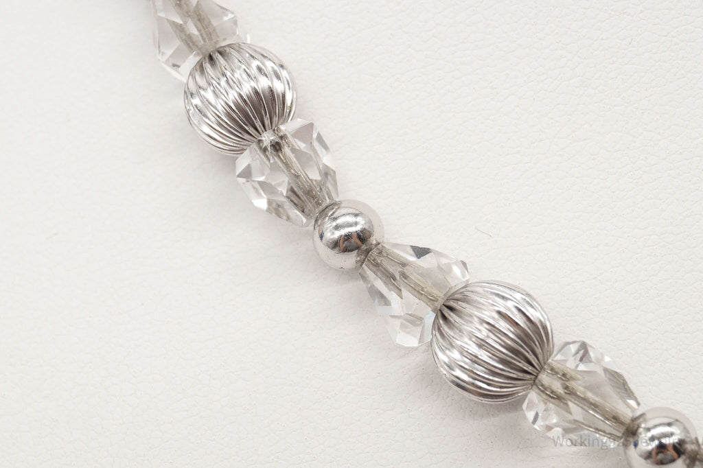 Antique Designer Binder Bros Inc Crystal Art Deco Sterling Silver Necklace 16" | Jewelry > Necklaces > Pendants | Wiccan Center