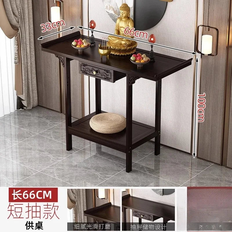 Standing Cabinet Altar – Buddha Table & Home Incense Offering Stand