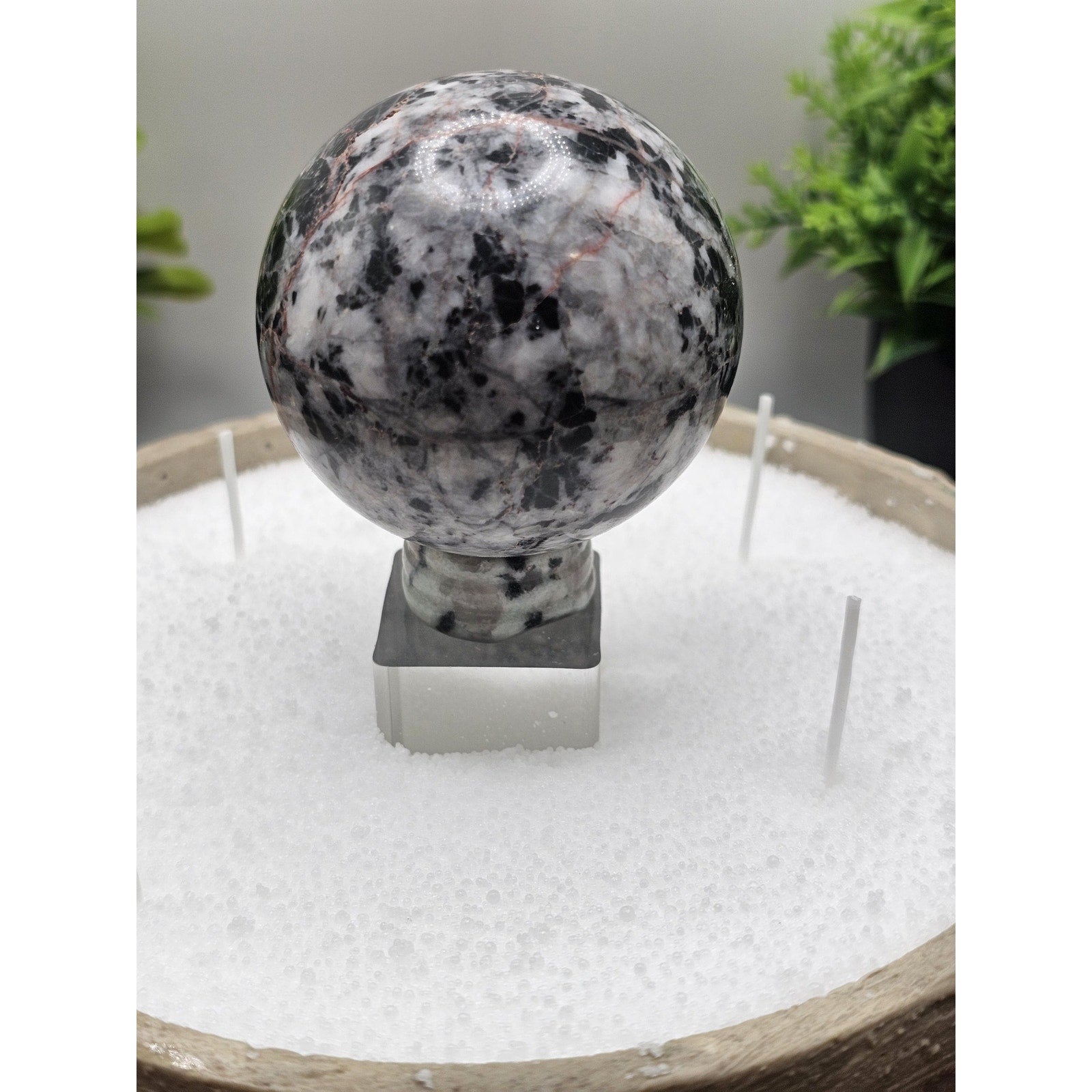 Ocean jasper concrete candle bowl