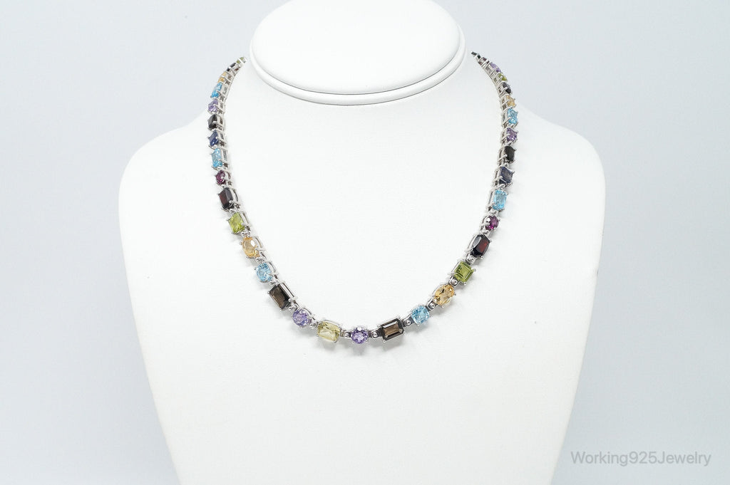 Vintage Multi Stone Sterling Silver Necklace | Jewelry > Necklaces > Pendants | Wiccan Center