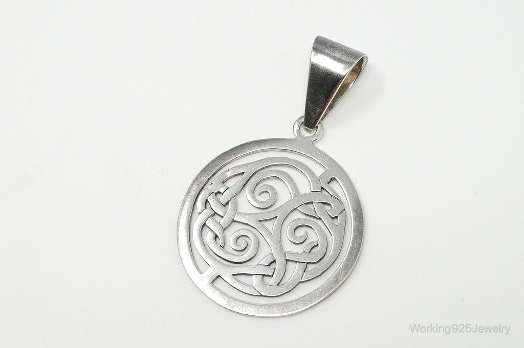 Vintage Retired Silpada Celtic Triskele Knot Sterling Silver Necklace Pendant | Jewelry > Necklaces > Pendants | Wiccan Center