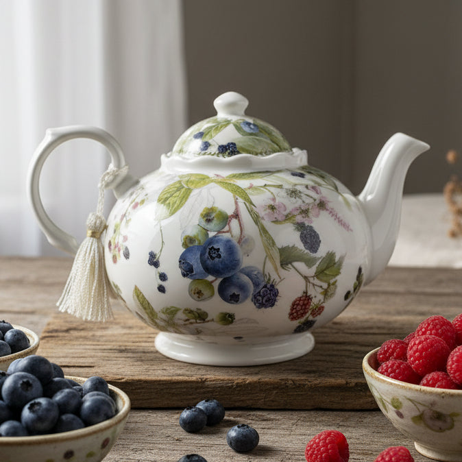 Wild Berries Fine China Teapot | Gifts | Wiccan Center