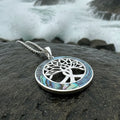 Carmina Tree of Life Shell Necklace in Sterling Silver | Pendant | Wiccan Center