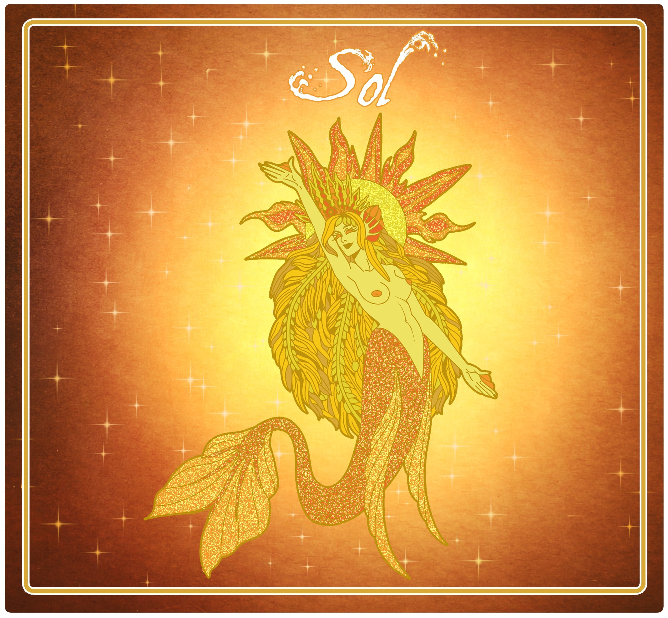 Enamel Pin - Sol Celestial Mermaid