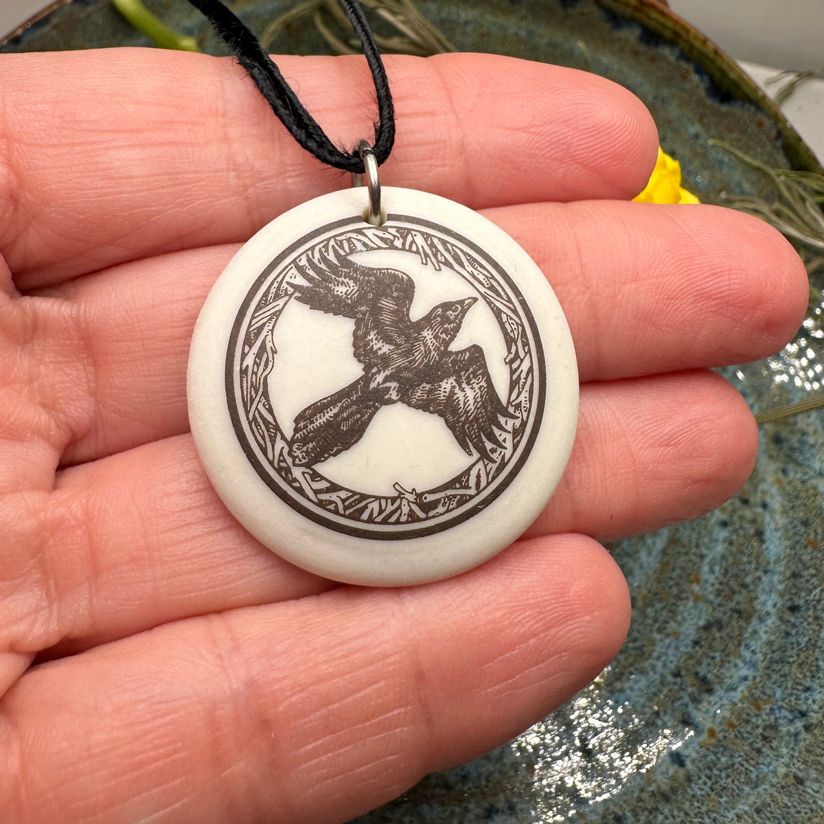 Artisan Raven Necklace - Handmade in the U.S.A.