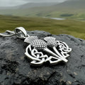 Maisie Double Scottish Thistle Necklace in Sterling Silver | Pendant | Wiccan Center