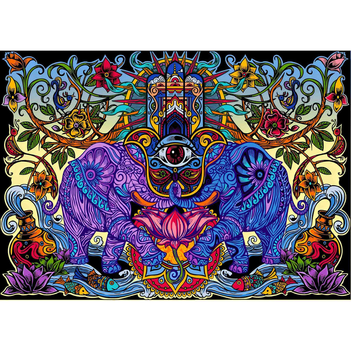 3-D Hamsa Dreams Tapestry | Decorative Tapestries | Wiccan Center