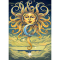 3-D Intertwined Sun & Moon Tapestry | Decorative Tapestries | Wiccan Center
