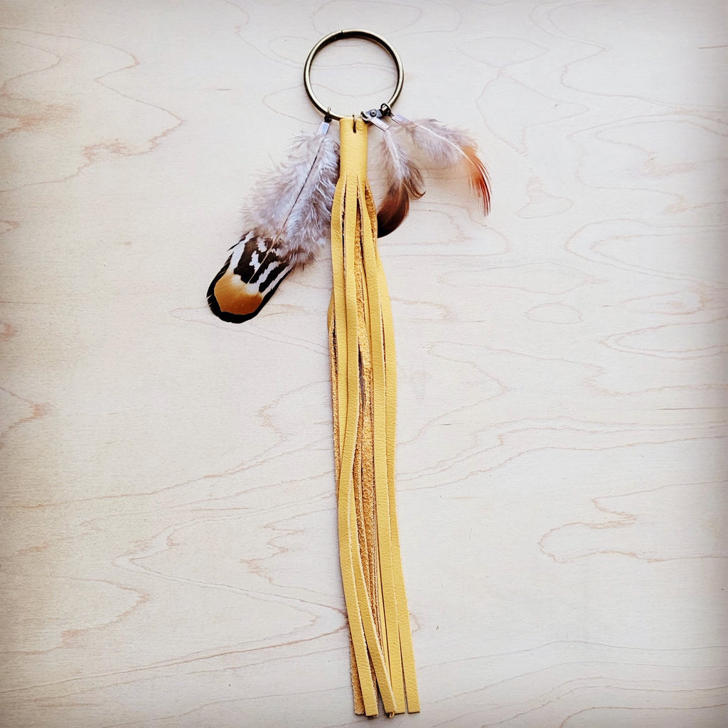 Boho Western Boot Bling Charm with Leather Fringe 500d | Boot Charm | Wiccan Center