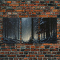3 Piece Framed Canvas Print Wall Art Set of 3 Emerald Green Mountain Forest Lake Landscape Minimalist Modern Art Nature Wall Decor | | Wiccan Center