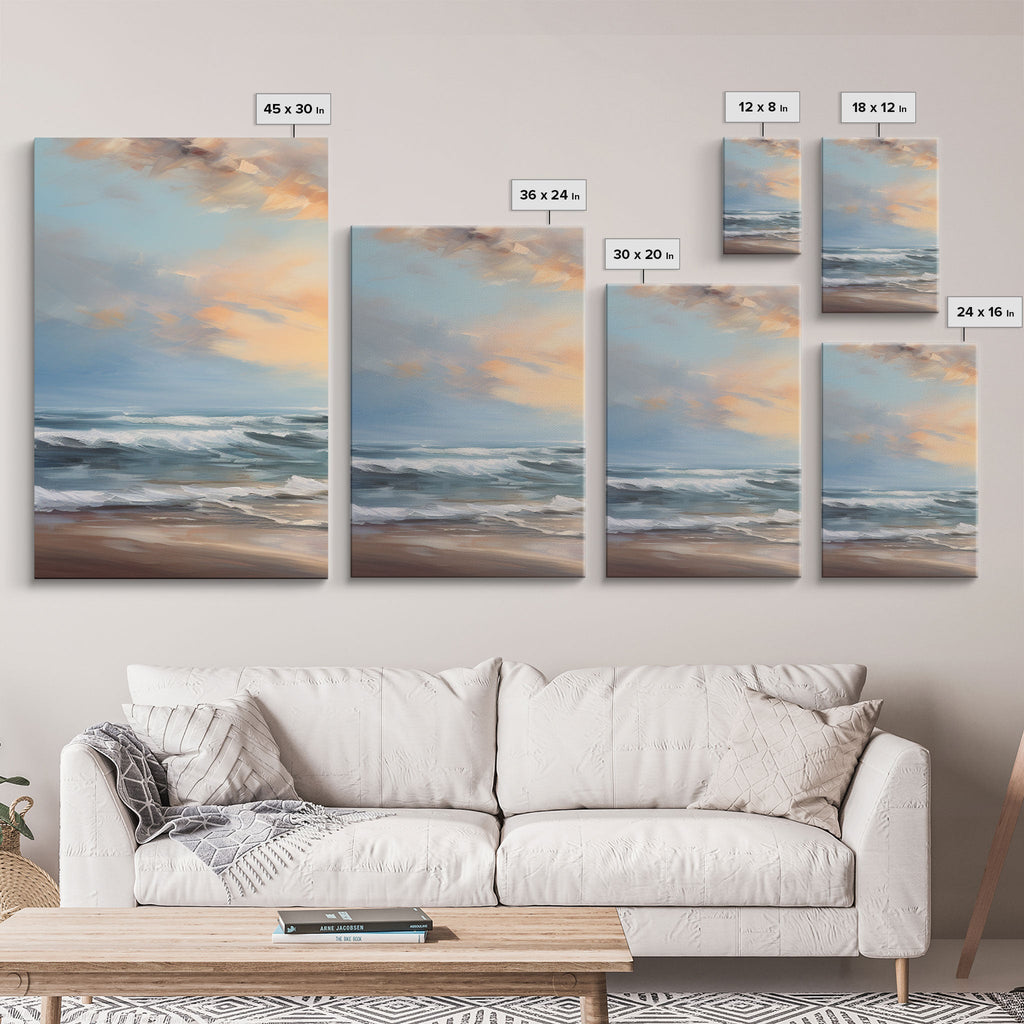 Beach Wall Art, Seascape Print, Sunset Wall Art, Canvas Print, Wall Art, 3 Piece Wall Art, Beach House Wall Decor, Home Office Art, RV Decor | | Wiccan Center