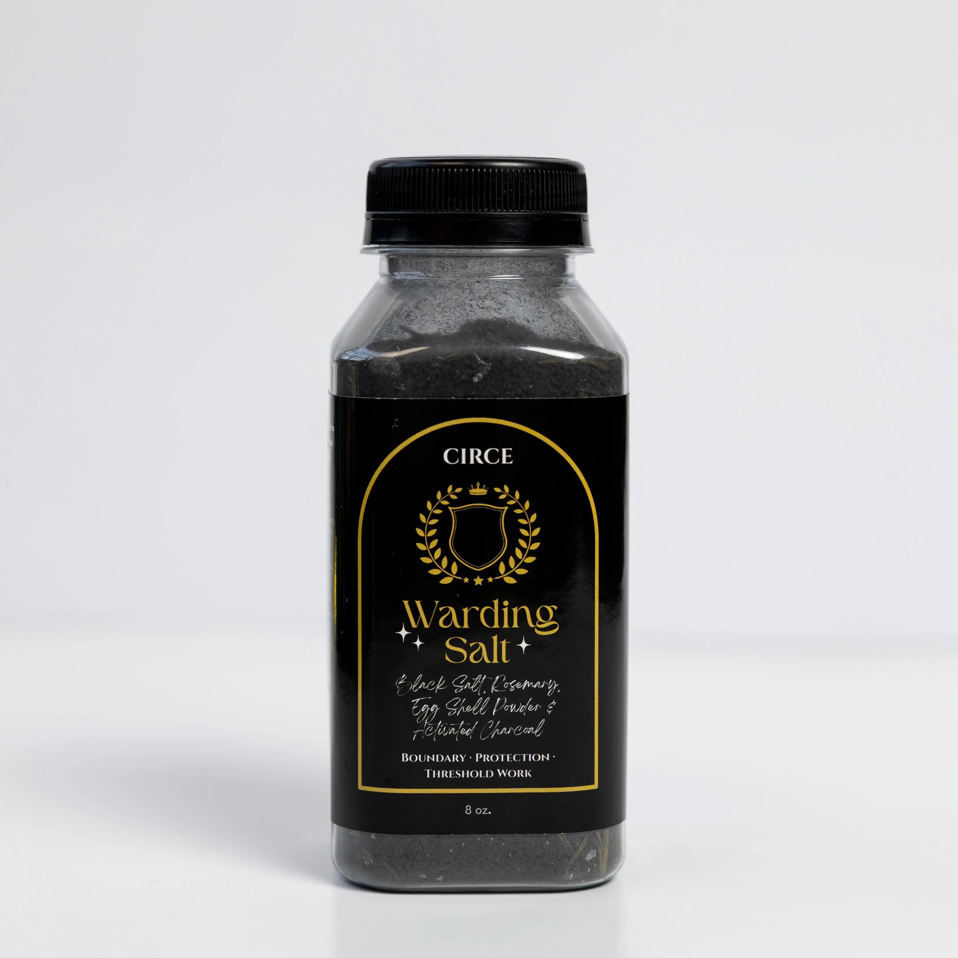 Warding Salt – Ritual Protection Blend with Black Salt, Rosemary & Activated Charcoal (8 oz) | | Wiccan Center