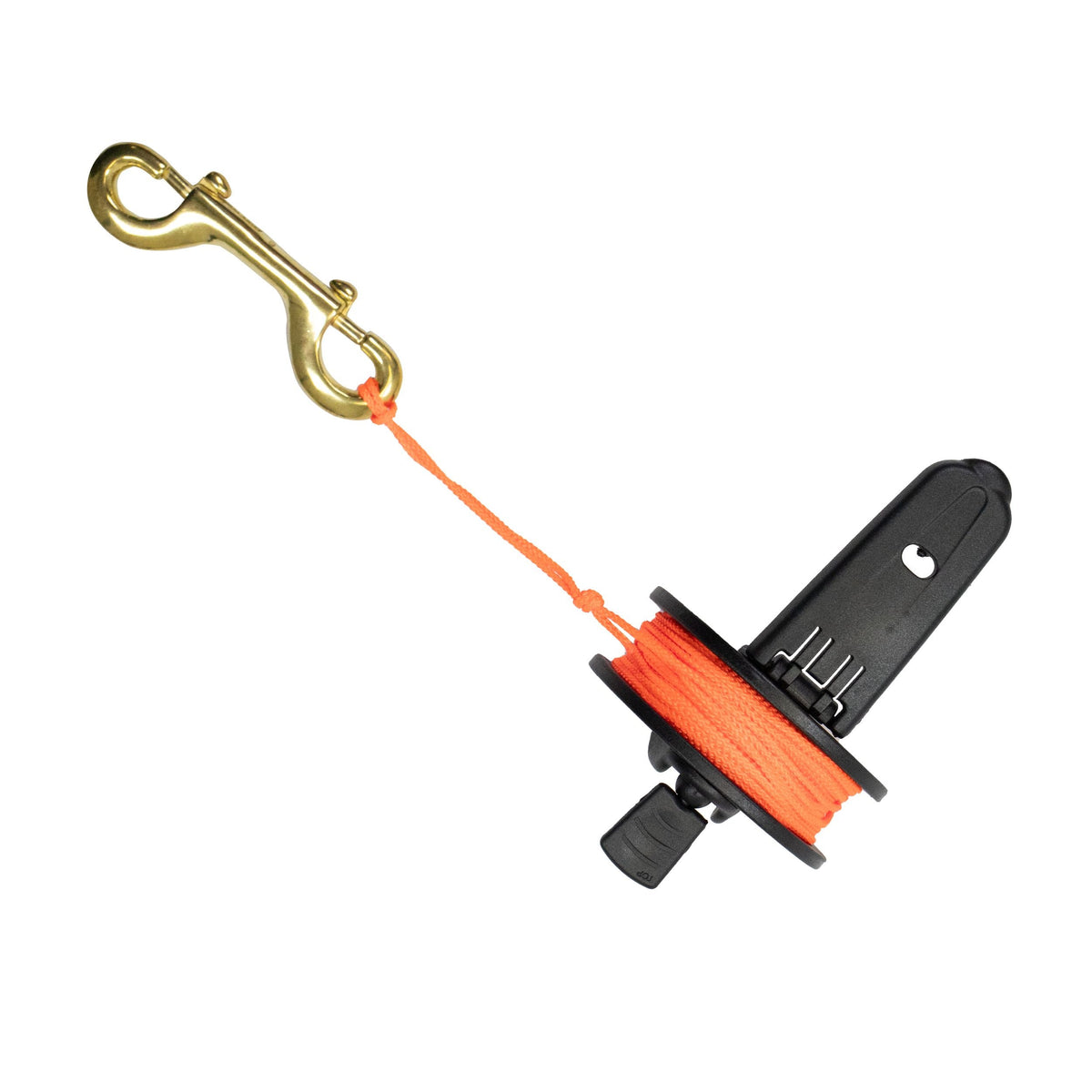 Scuba Diving Compact Finger Spool with Plastic Handle 65ft - Orange Line | Reels & Spools | Wiccan Center