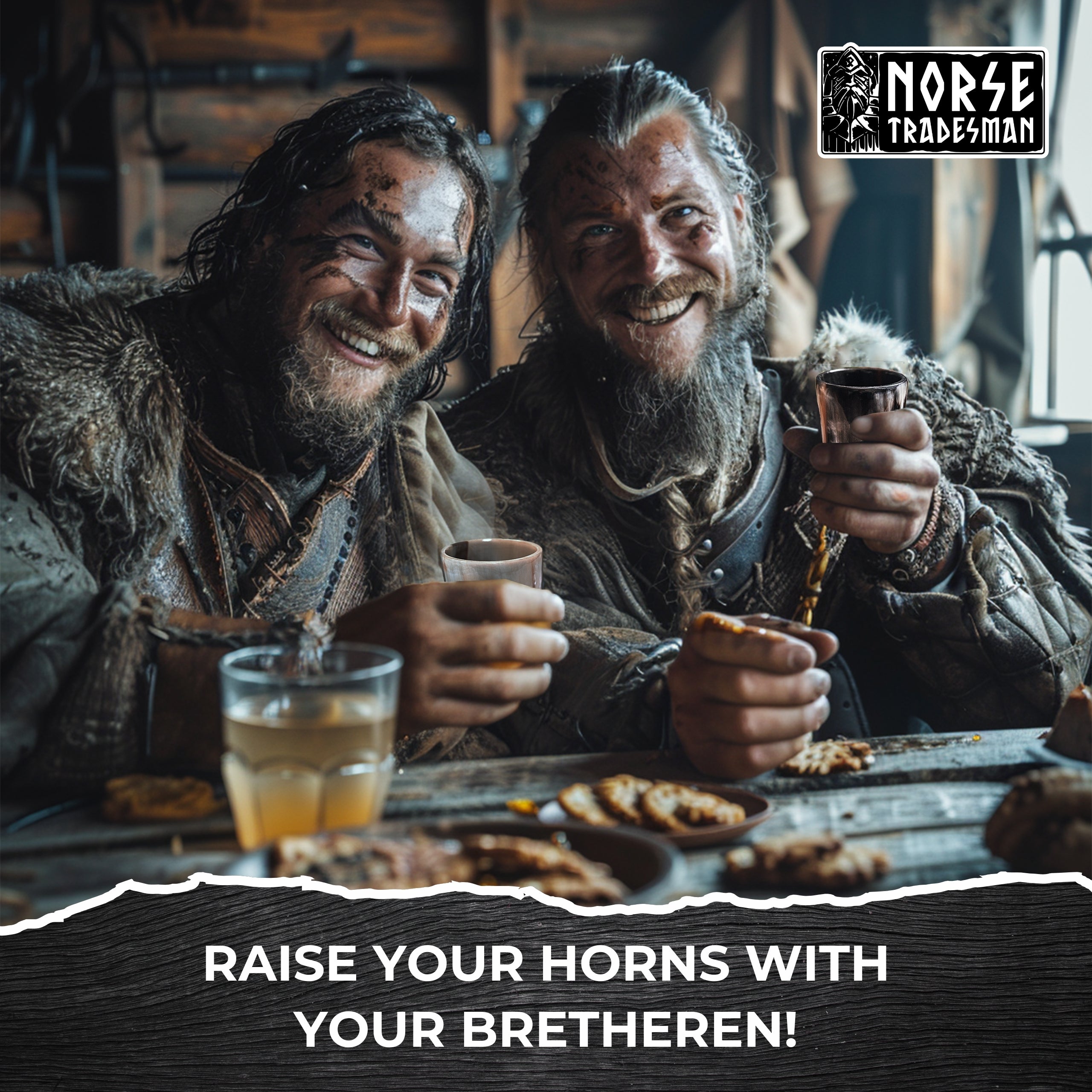 Viking Shot Cups – Genuine Ox Horn 5-Pack