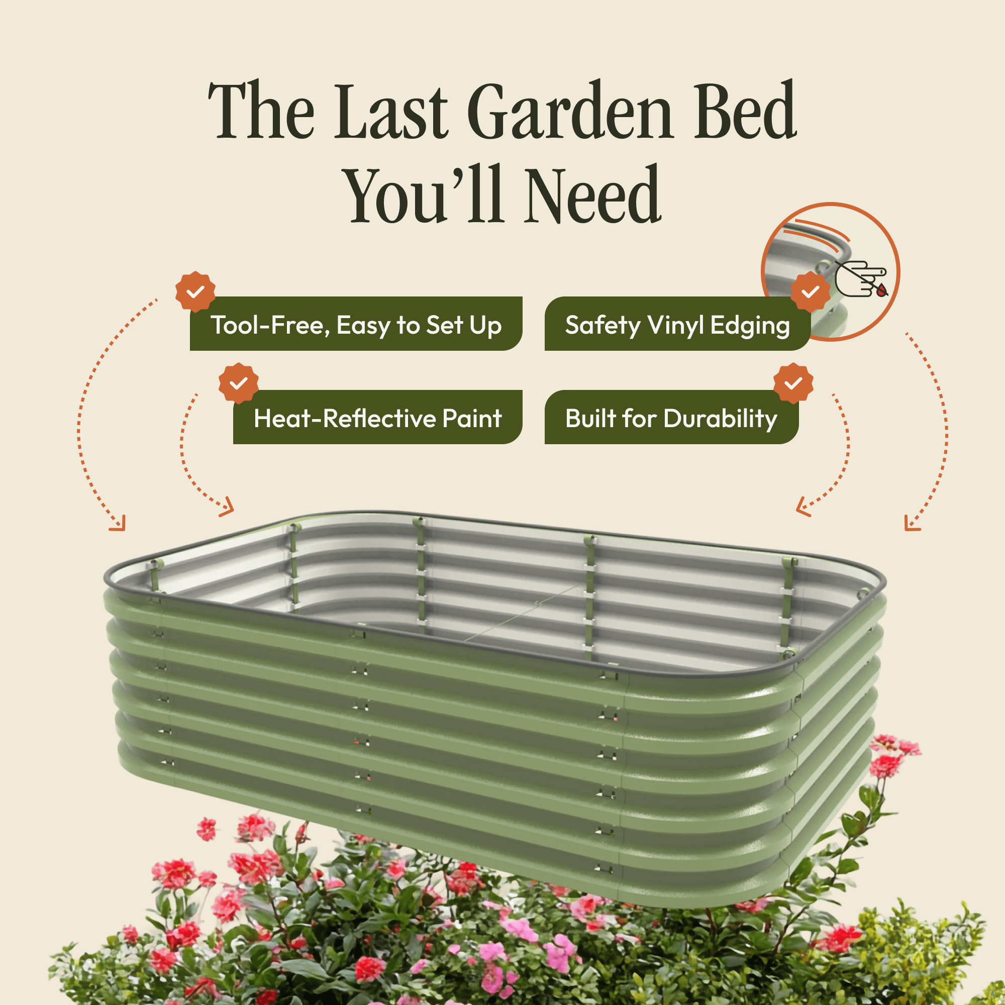 Gro-Rite "No Tools Needed" Premium Metal Raised Garden Bed Kit | | Wiccan Center