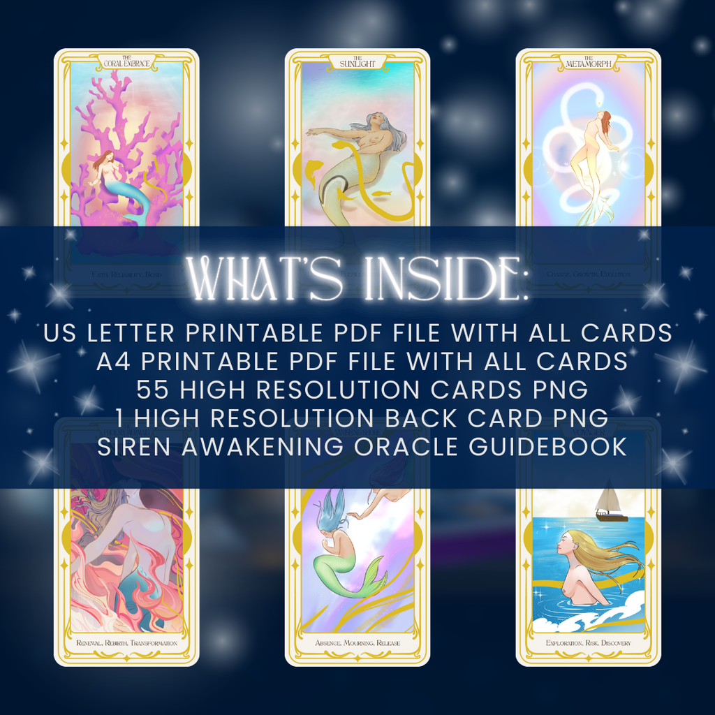 Siren Awakening™ Digital Oracle Deck — Instant Download