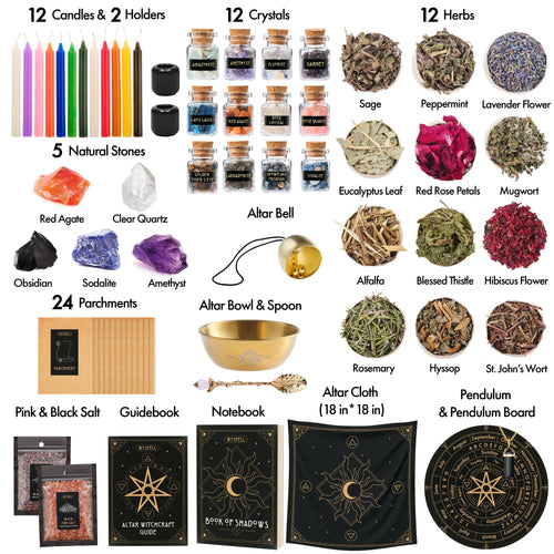 77 PCS Witchcraft Kit | | Wiccan Center