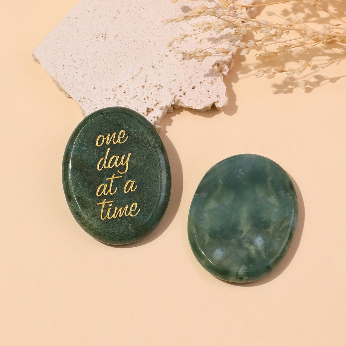 One Day at a Time Pocket Crystal Stone | Crystal Stone | Wiccan Center